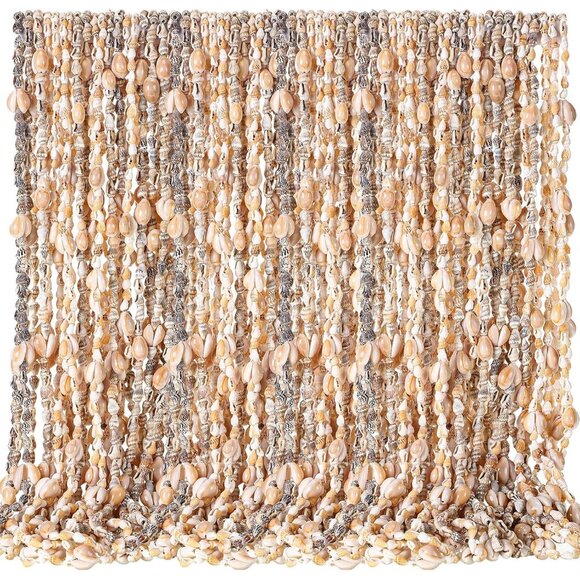 Set of 12 White Seashell Luau Leis for Beach Party Hawaiian Event